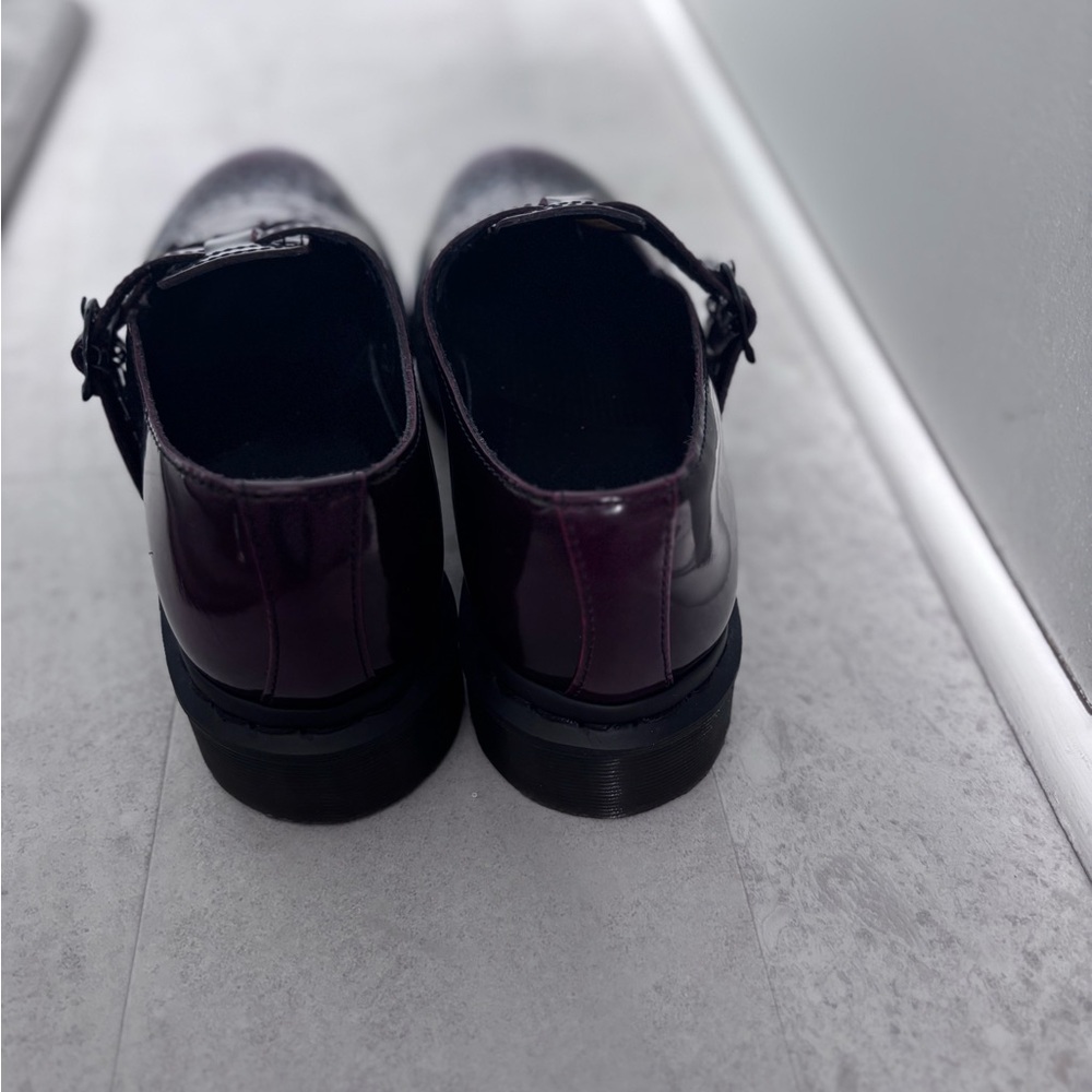 Dr. Martens Black to Burgundy Gradient Mary Jane Loafers - Picture 4 of 4